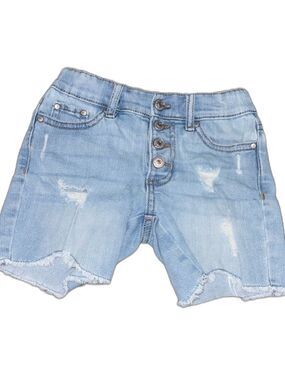 Jodache button fly denim distressed shorts size 5